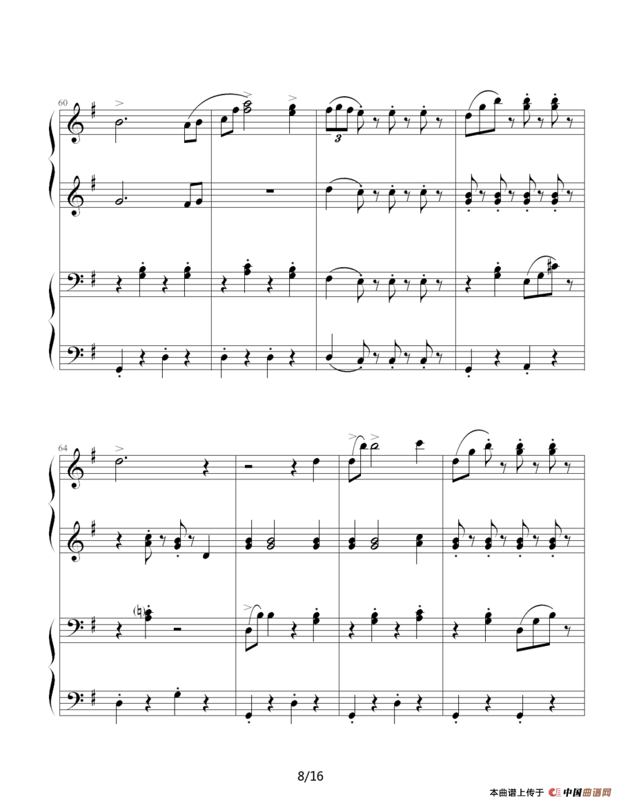 拉德斯基进行曲（双钢琴合奏）