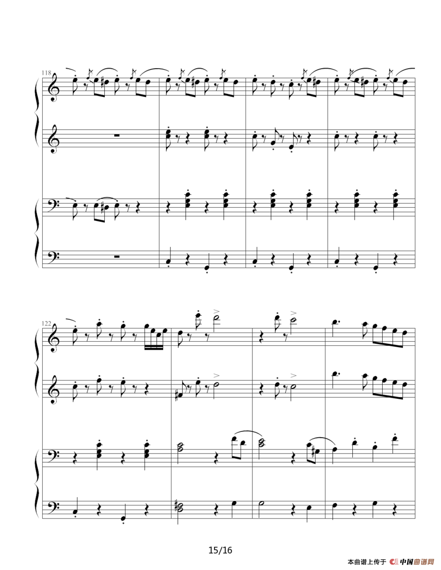 拉德斯基进行曲（双钢琴合奏）