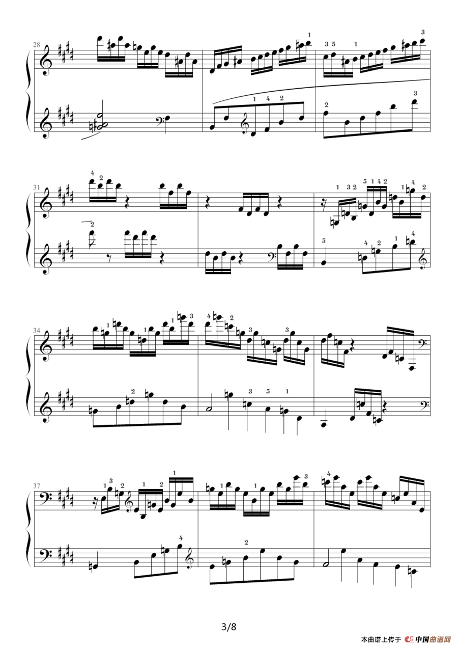 E大调练习曲（Op.72 No.1）