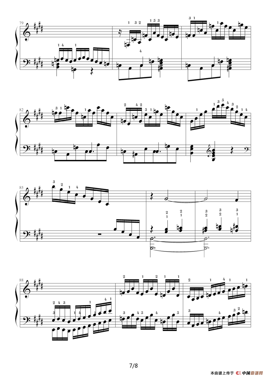 E大调练习曲（Op.72 No.1）