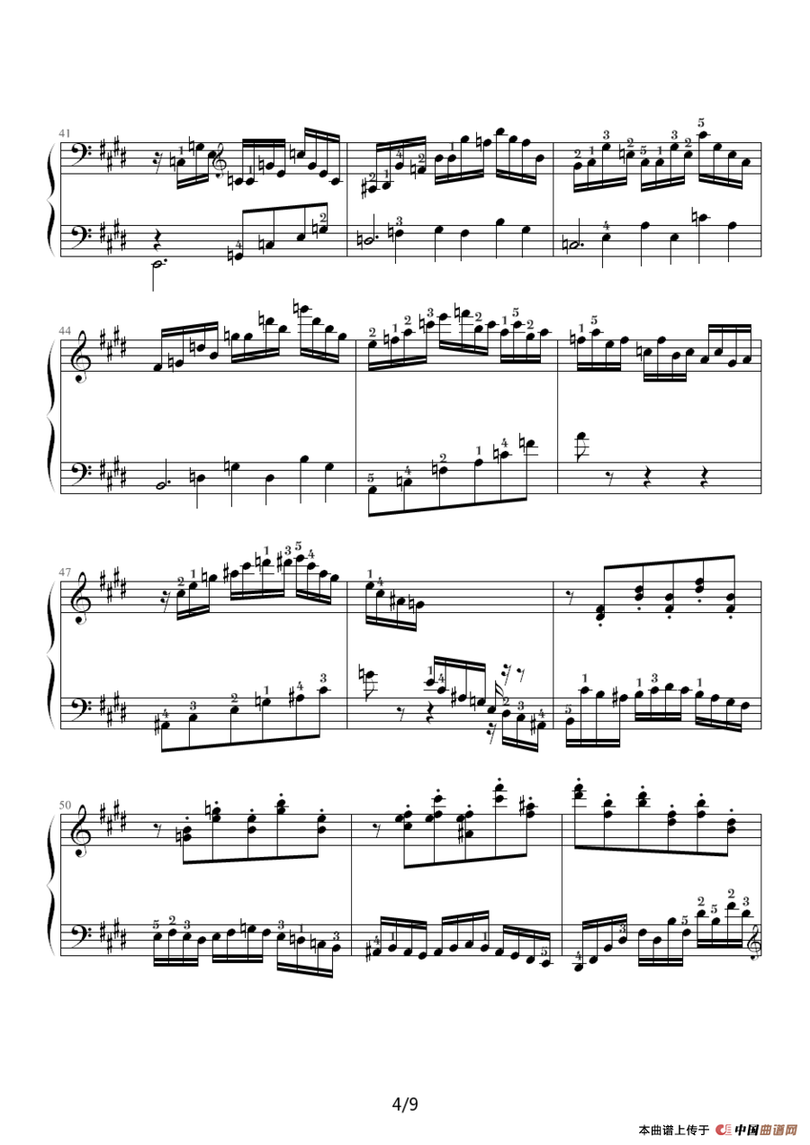 E大调练习曲（Op.72 No.1）