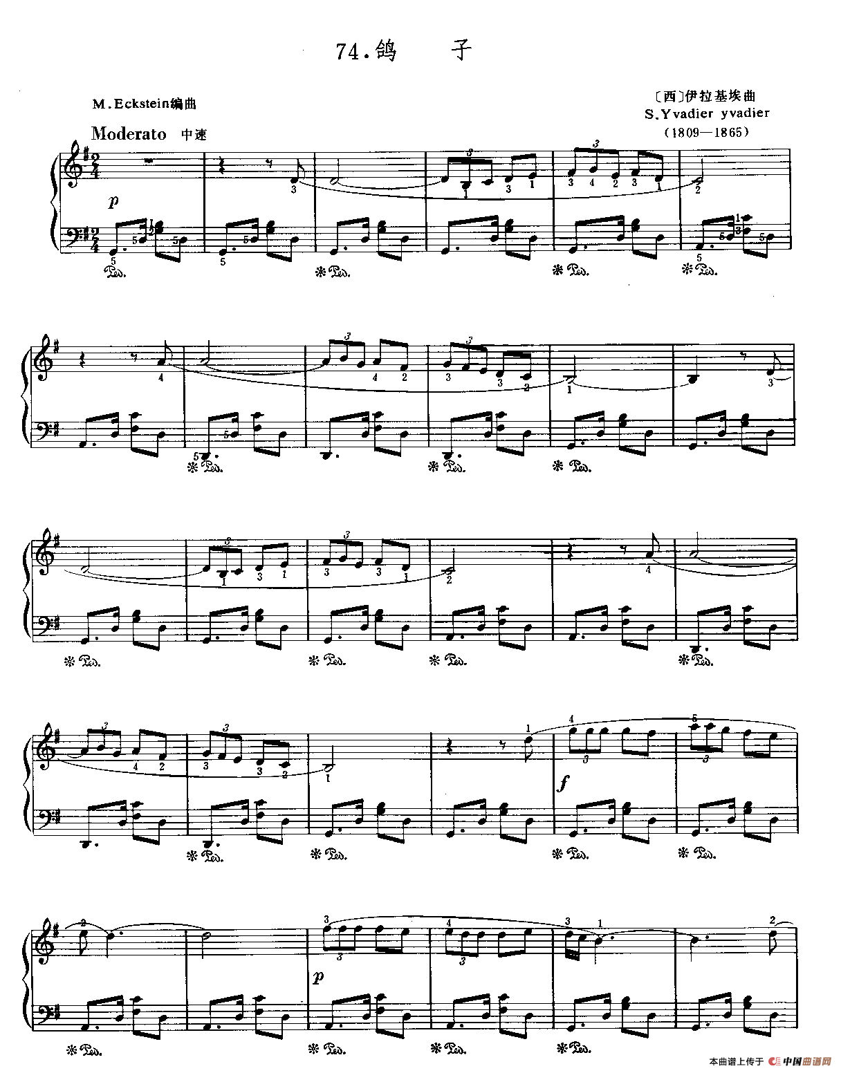 鸽子（伊拉迪尔作曲版）