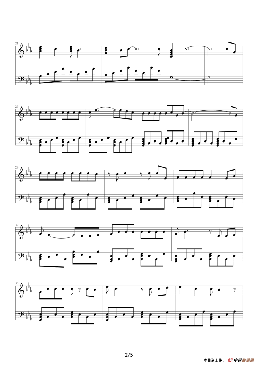 别怕我伤心（张信哲演唱、纯钢琴版）