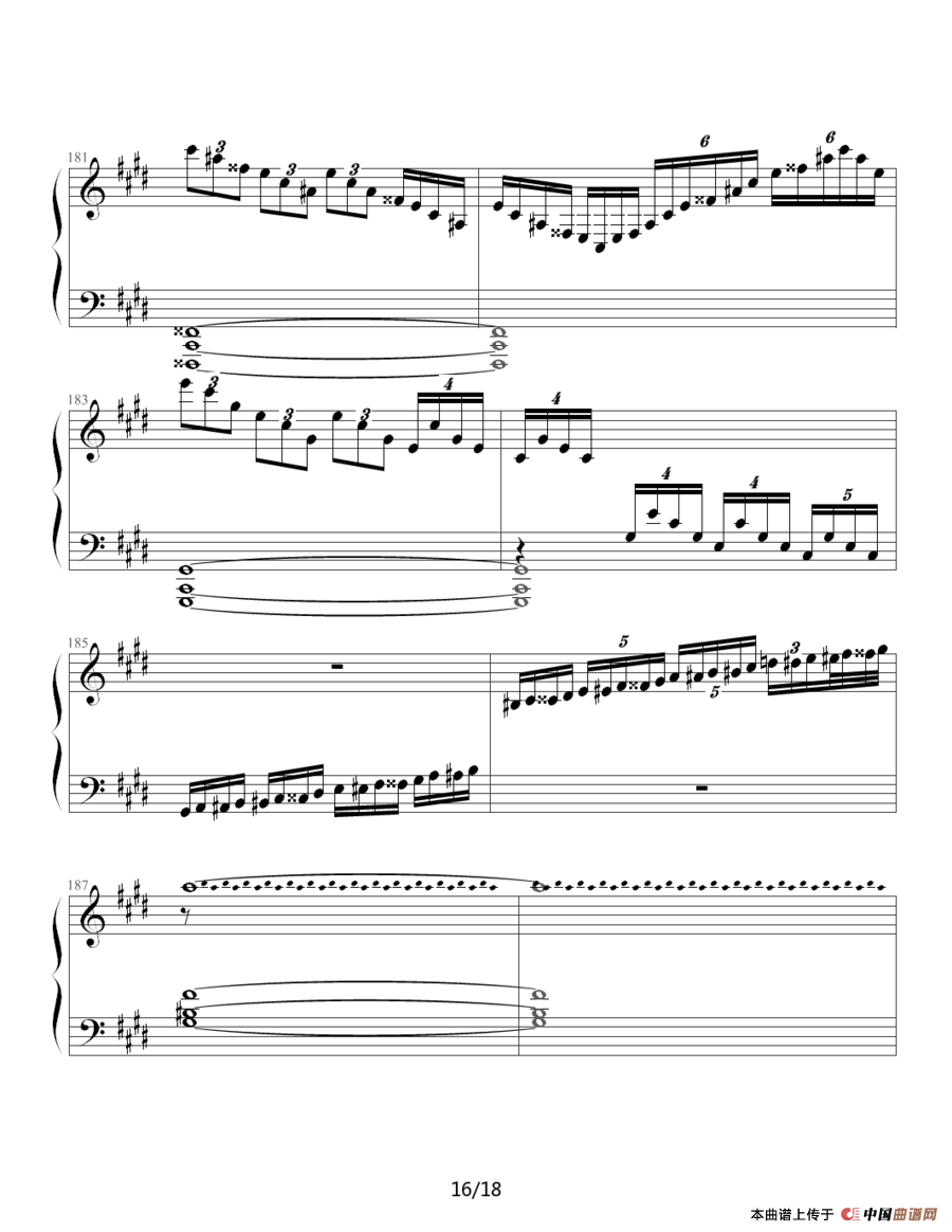 月光奏鸣曲（贝多芬《月光》第三乐章）