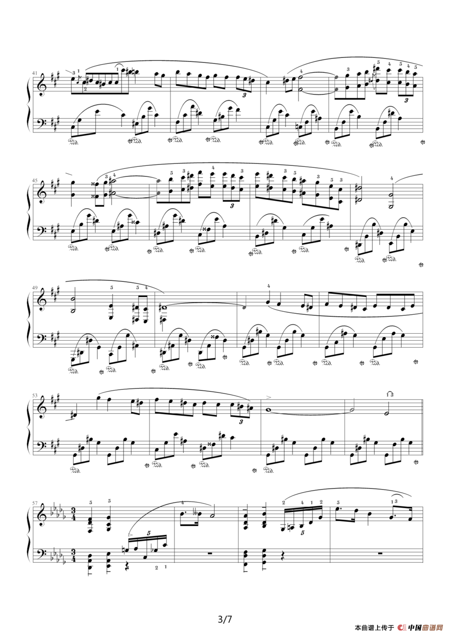 升f小调夜曲，Op.48,No.2（肖邦第14号夜曲）