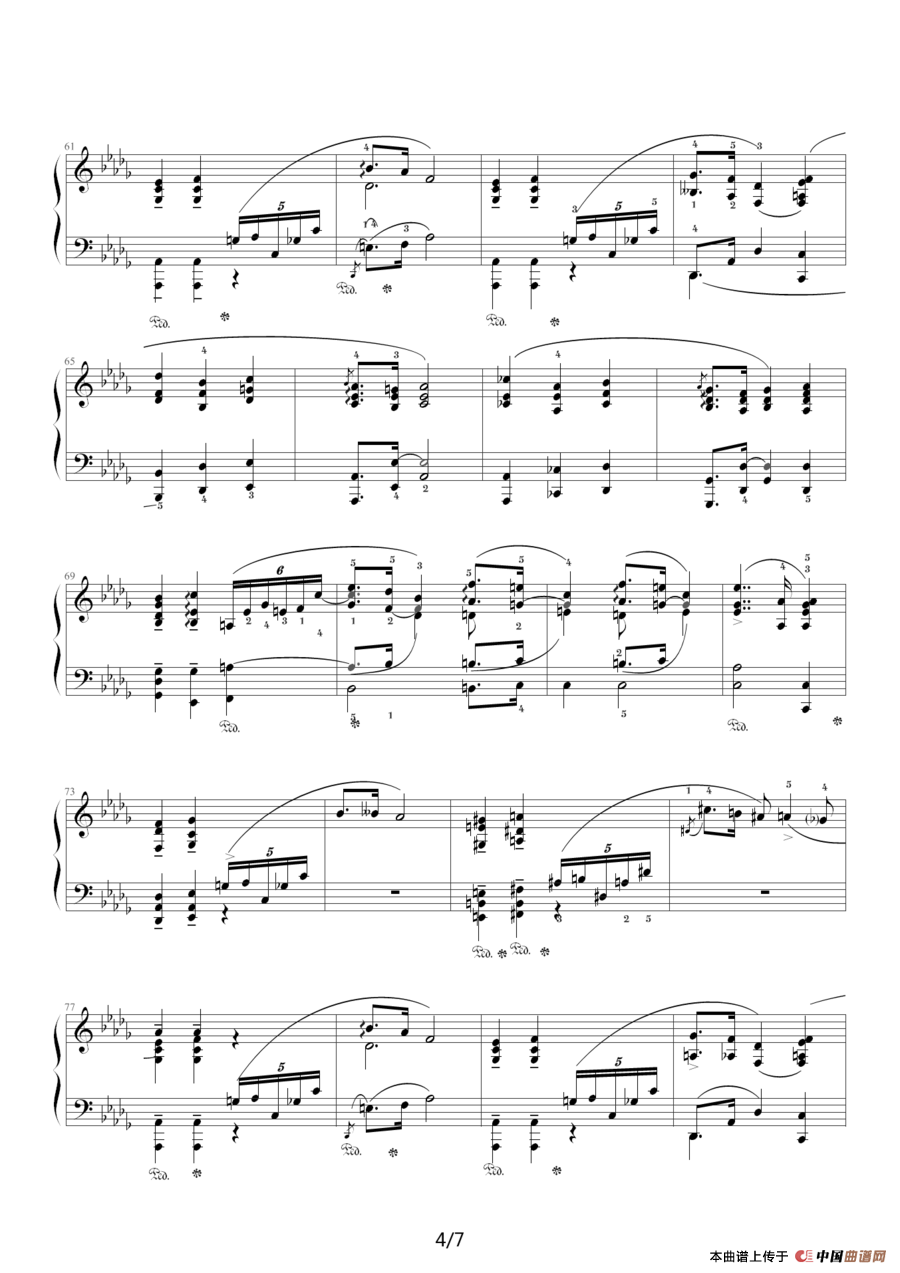 升f小调夜曲，Op.48,No.2（肖邦第14号夜曲）