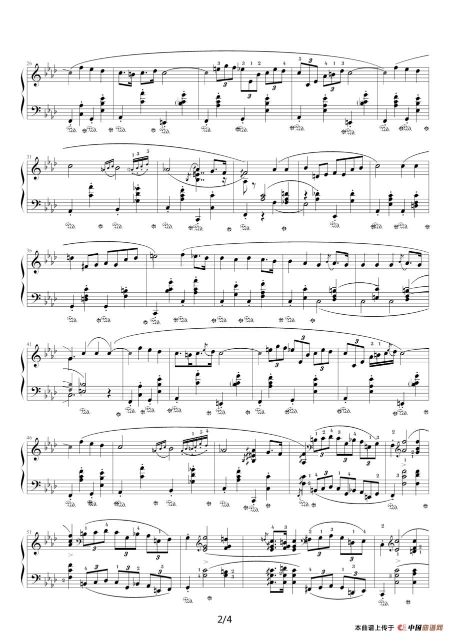 f小调夜曲，Op.55,No.1（肖邦第15号夜曲）