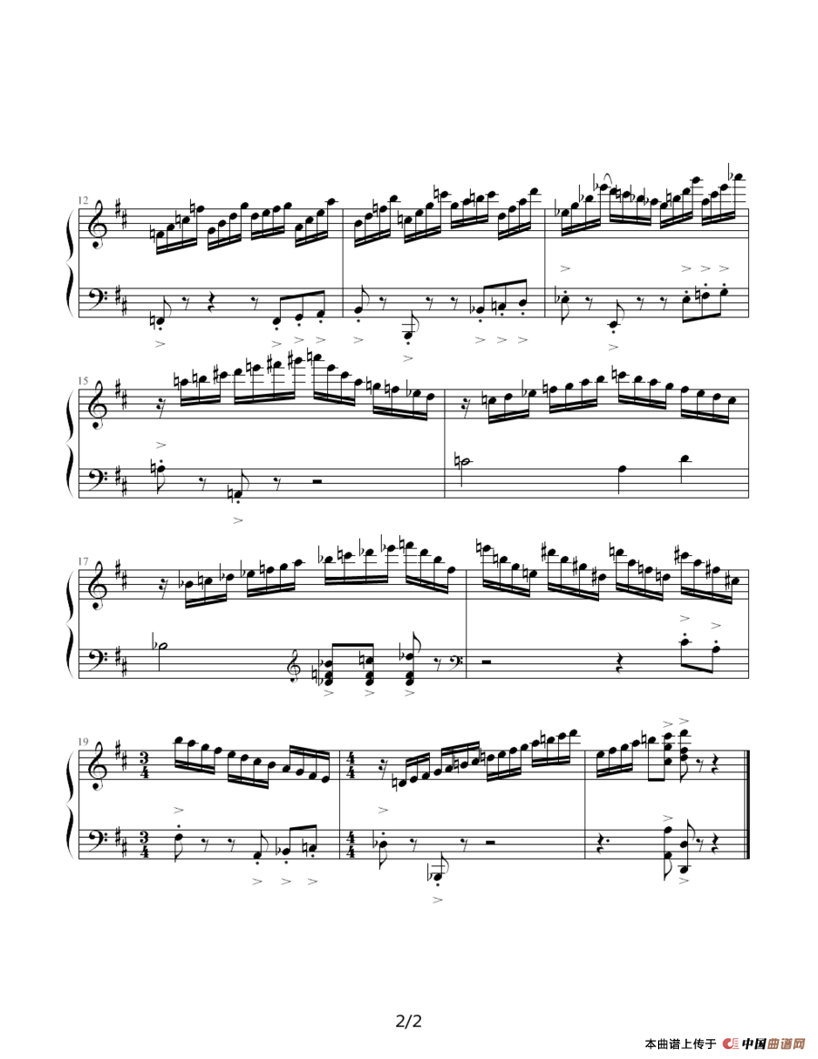 肖斯塔科维奇—前奏曲（5）：D大调