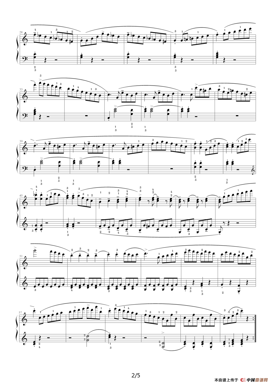 库劳—C大调钢琴小奏鸣曲（Op.55 No.1）