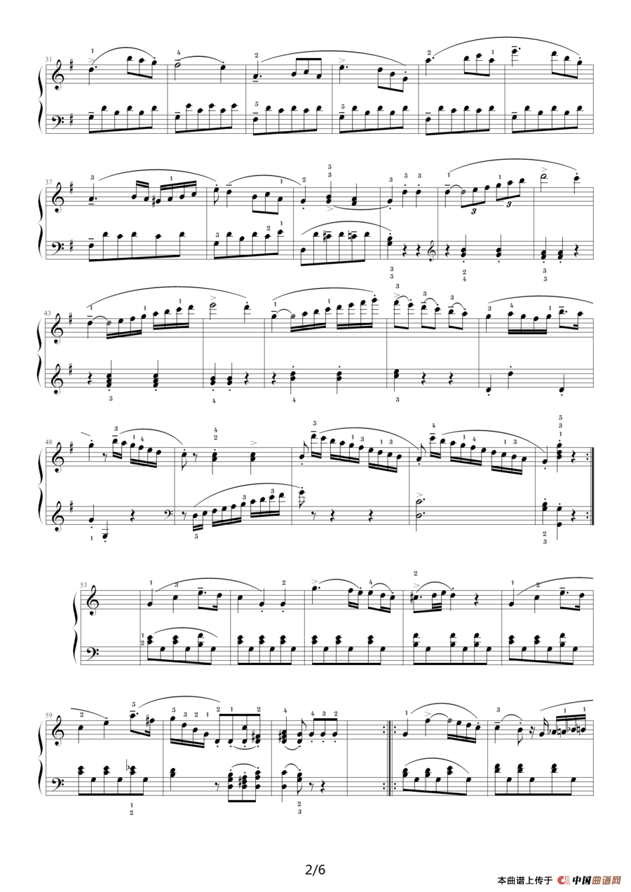 库劳—C大调钢琴小奏鸣曲（Op.55 No.2）