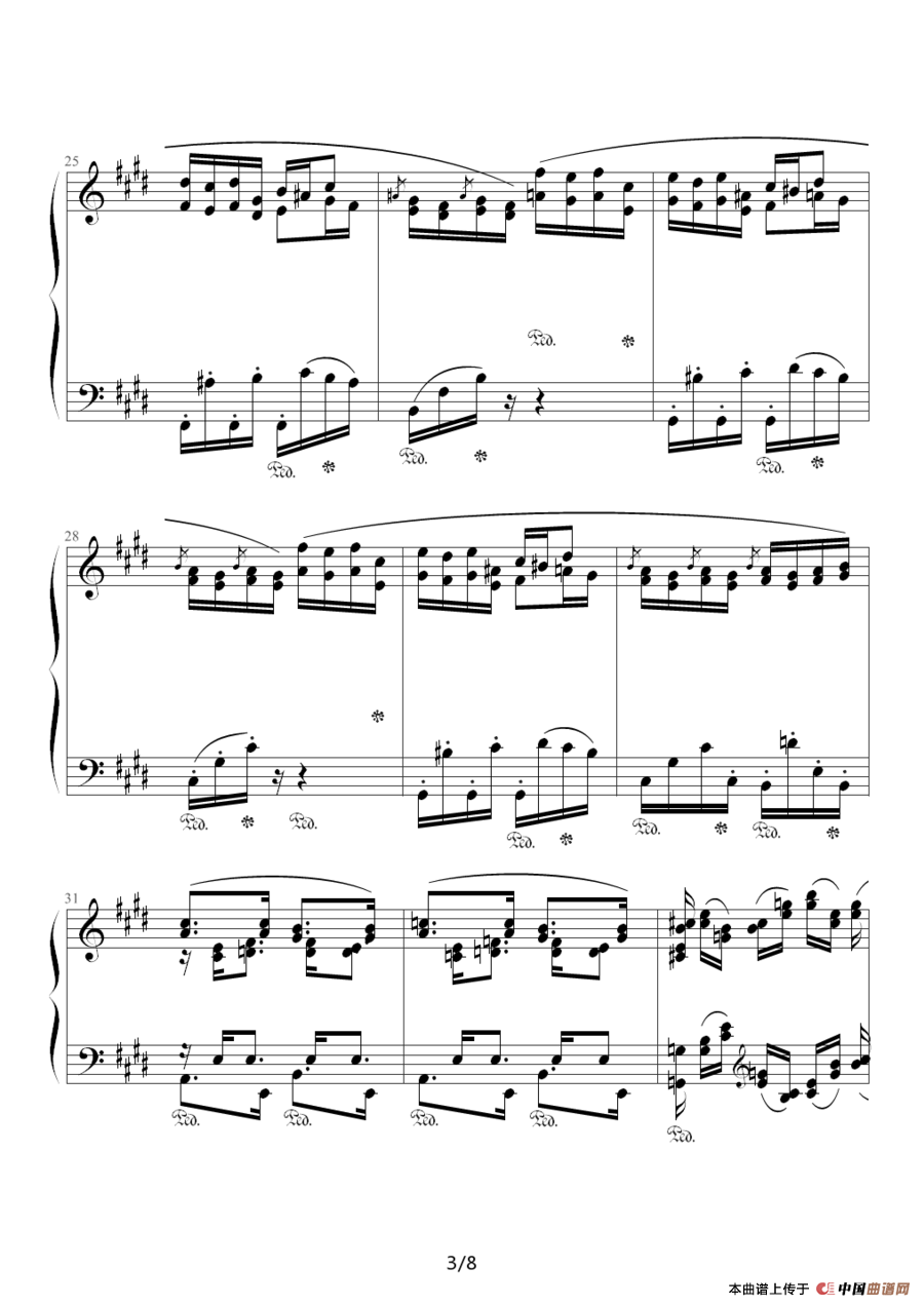 Chopin.肖邦 练习曲 Op.10 No.3 离别曲