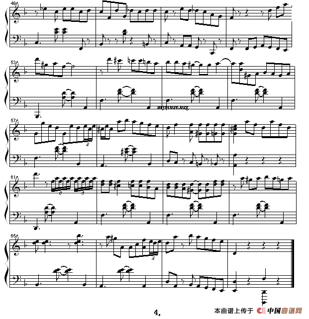 海上钢琴师（The Legend of 1900流行钢琴曲）