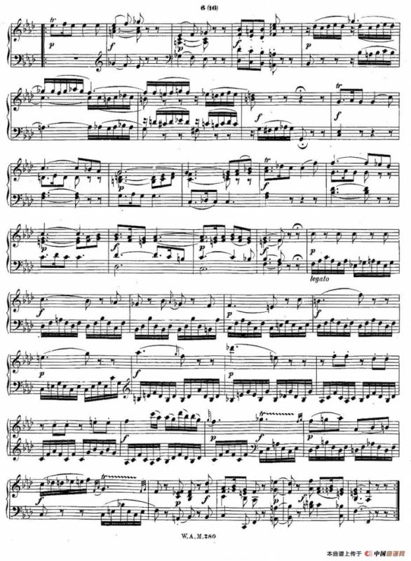 F大调第二钢琴奏鸣曲 KV.280