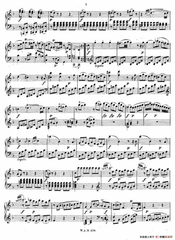 C大调第一钢琴奏鸣曲 KV.279