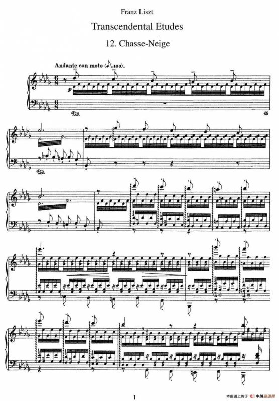 12首超级技巧练习曲：Chasse-neige（扫雪）