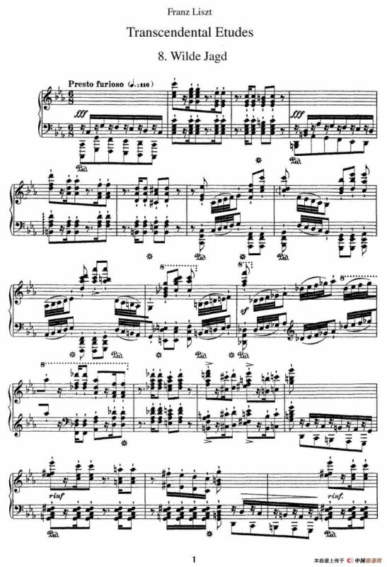 12首超级技巧练习曲：Wilde Jagd（狩猎）