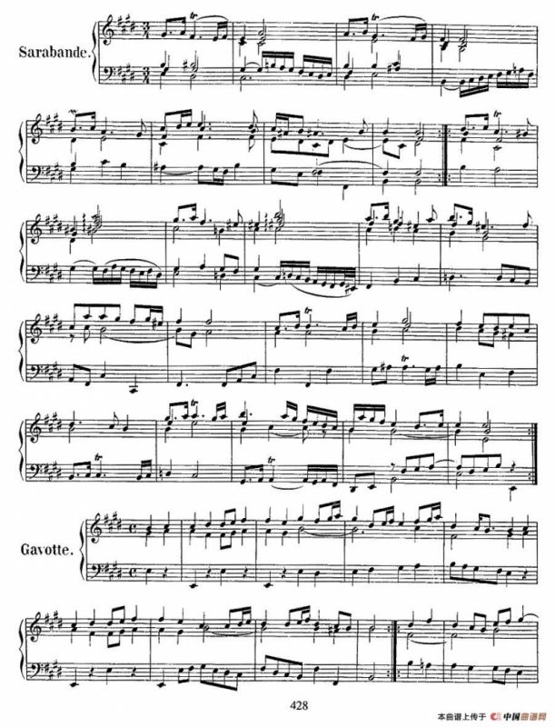 法国组曲之六：E大调