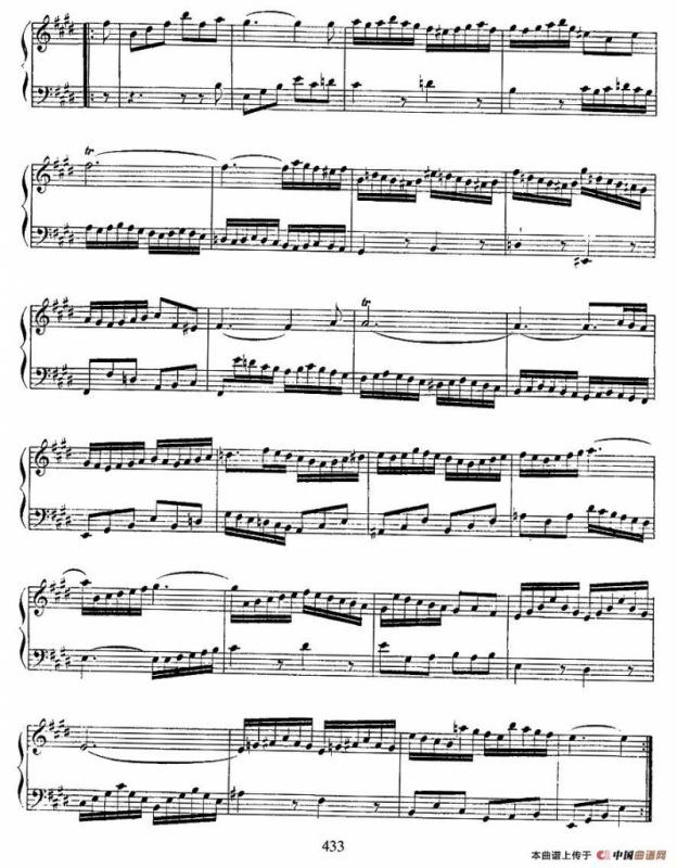 法国组曲之六：E大调