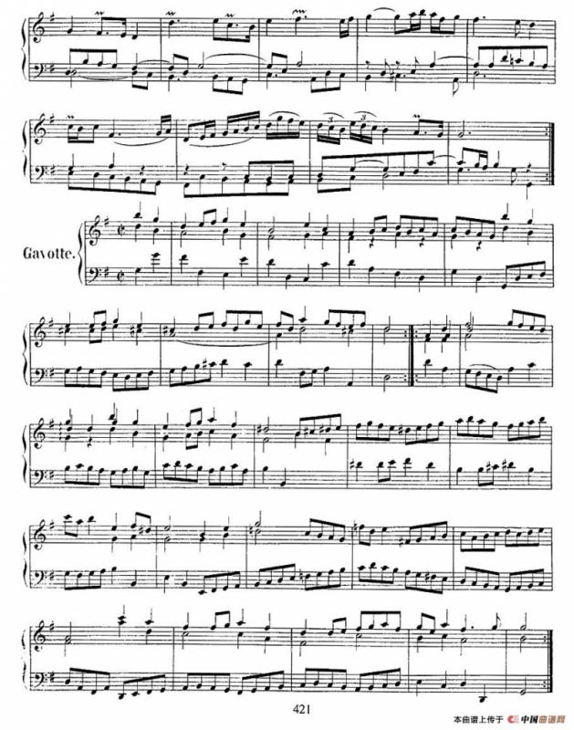 法国组曲之五：G大调