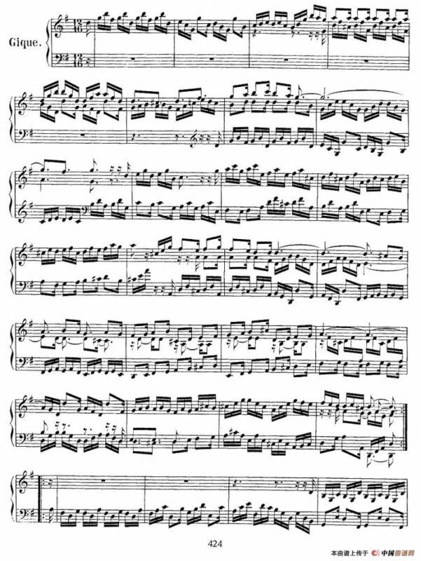 法国组曲之五：G大调