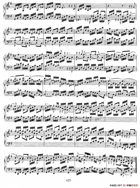 法国组曲之五：G大调