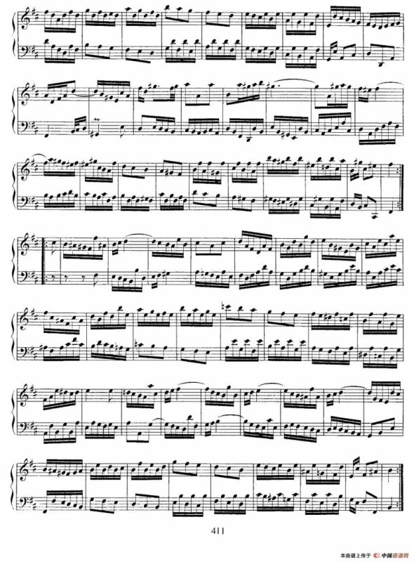 法国组曲之三：b小调