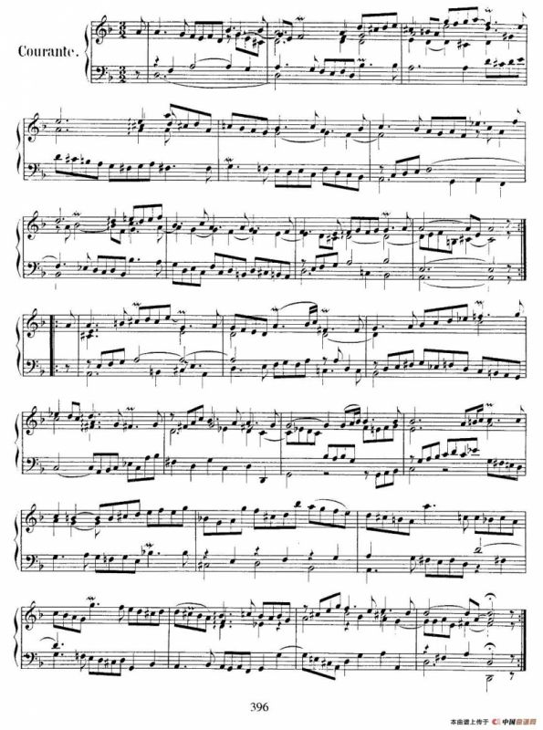 法国组曲之一：d小调