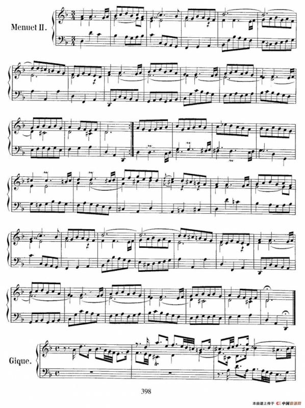 法国组曲之一：d小调