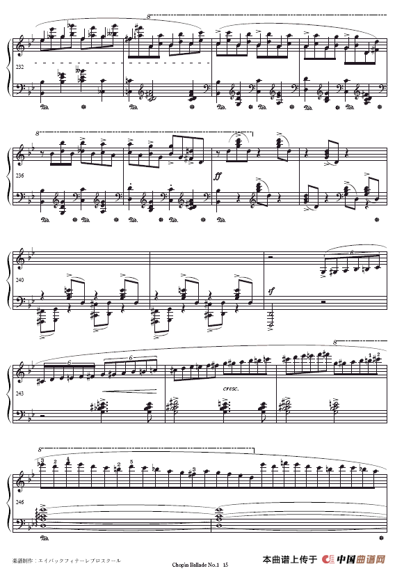 Ballade No.1 （第一叙事曲）