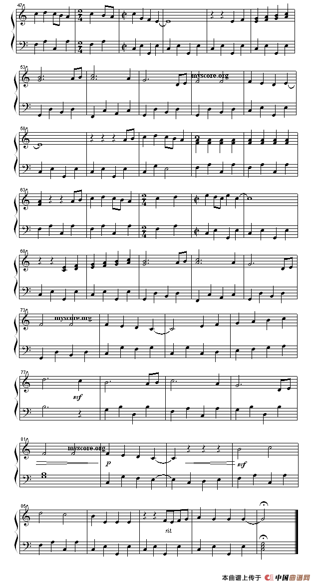 小小女孩（流行钢琴小曲）