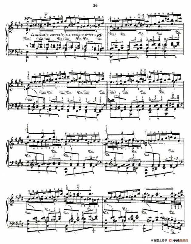 肖邦《练习曲》Fr.Chopin No 2-1