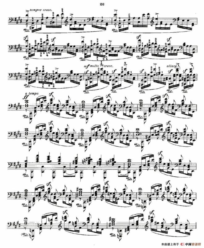 肖邦《练习曲》Fr.Chopin Op.25 No12
