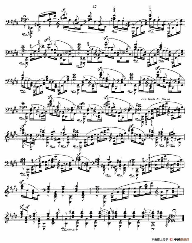 肖邦《练习曲》Fr.Chopin Op.25 No12