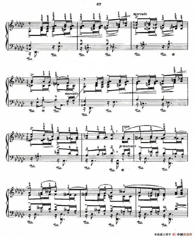 肖邦《练习曲》Fr.Chopin Op.25 No9-2