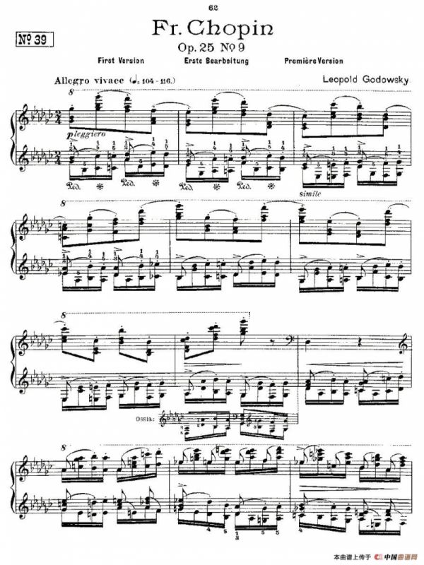 肖邦《练习曲》Fr.Chopin Op.25 No9-1