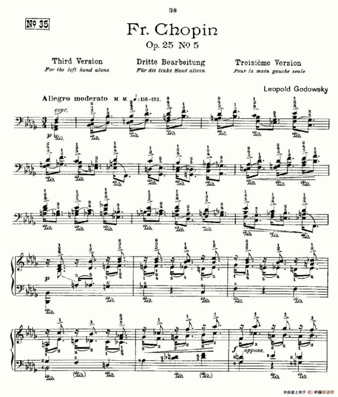 肖邦《练习曲》Fr.Chopin Op.25 No5-2