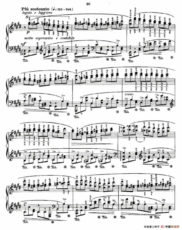 肖邦《练习曲》Fr.Chopin Op.25 No5-1