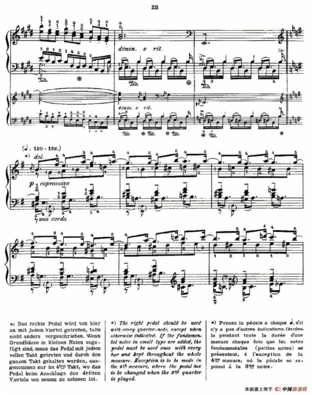 肖邦《练习曲》Fr.Chopin Op.25 No5-1