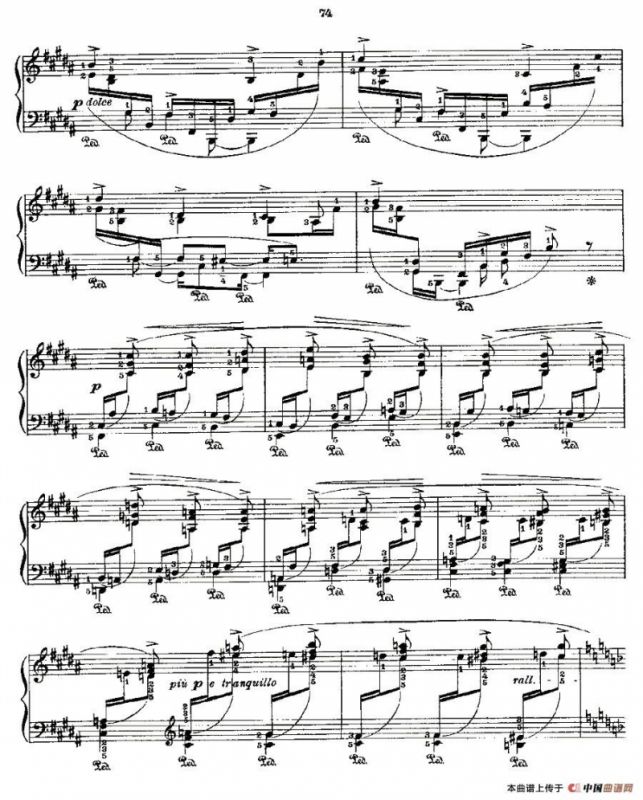 肖邦《练习曲》Fr.Chopin Op.25 No3-2