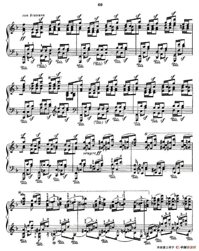 肖邦《练习曲》Fr.Chopin Op.25 No3-1