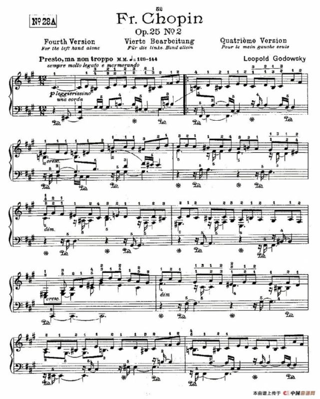 肖邦《练习曲》Fr.Chopin Op.25 No2-4