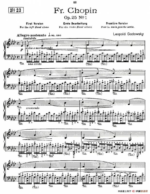 肖邦《练习曲》Fr.Chopin Op.25 No1-1