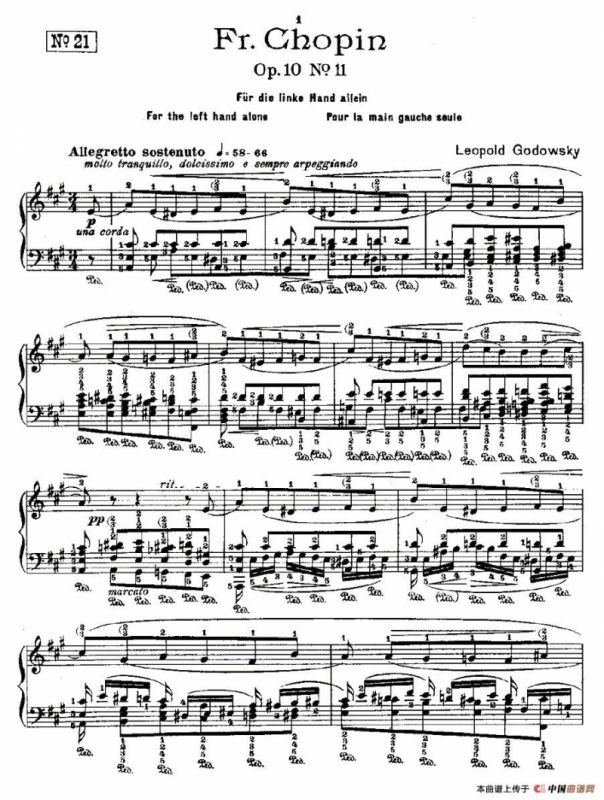 肖邦《练习曲》Fr.Chopin Op.10 No11