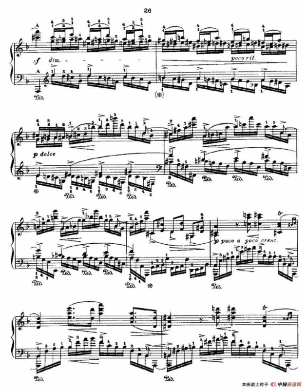 肖邦《练习曲》Fr.Chopin Op.10 No8-1