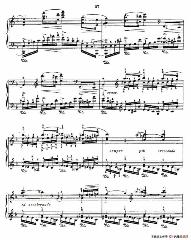 肖邦《练习曲》Fr.Chopin Op.10 No8-1