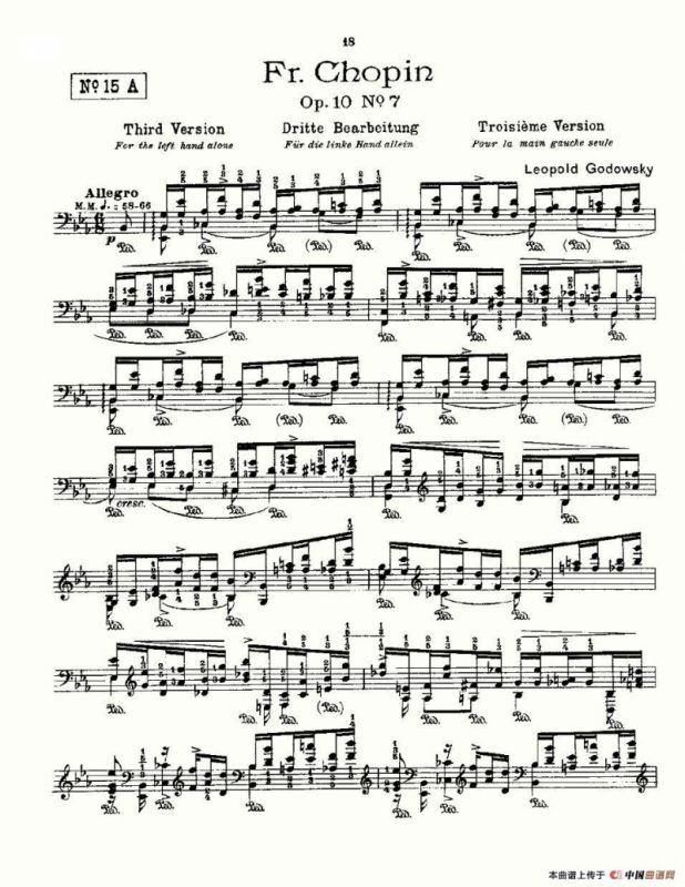 肖邦《练习曲》Fr.Chopin Op.10 No7-3