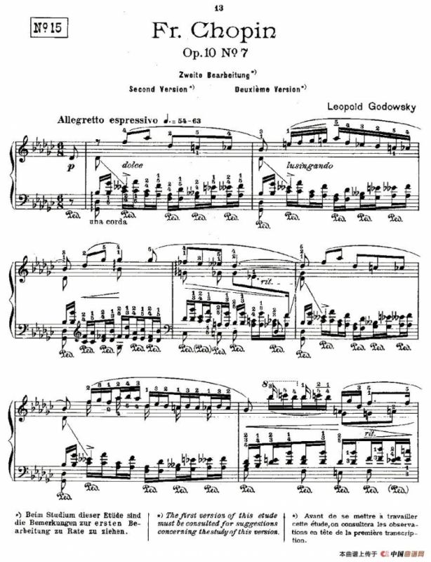 肖邦《练习曲》Fr.Chopin Op.10 No7-2