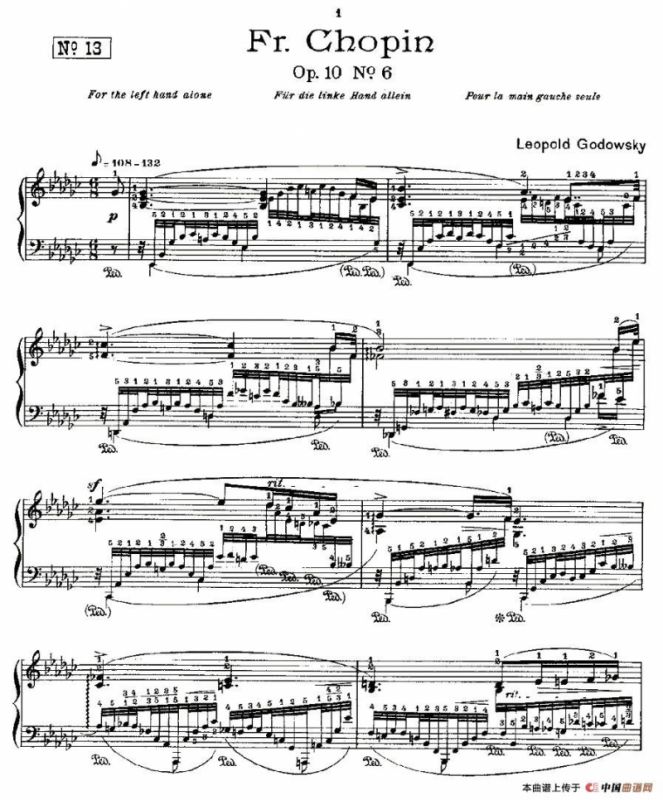 肖邦《练习曲》Fr.Chopin Op.10 No6