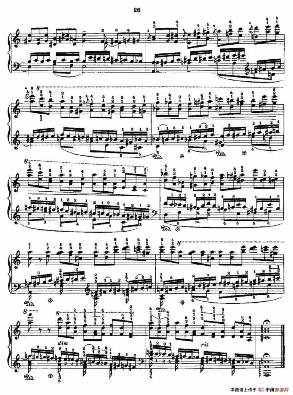 肖邦《练习曲》Fr.Chopin Op.10 No2-2