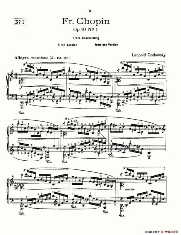 肖邦《练习曲》Fr.Chopin Op.10 No1-1